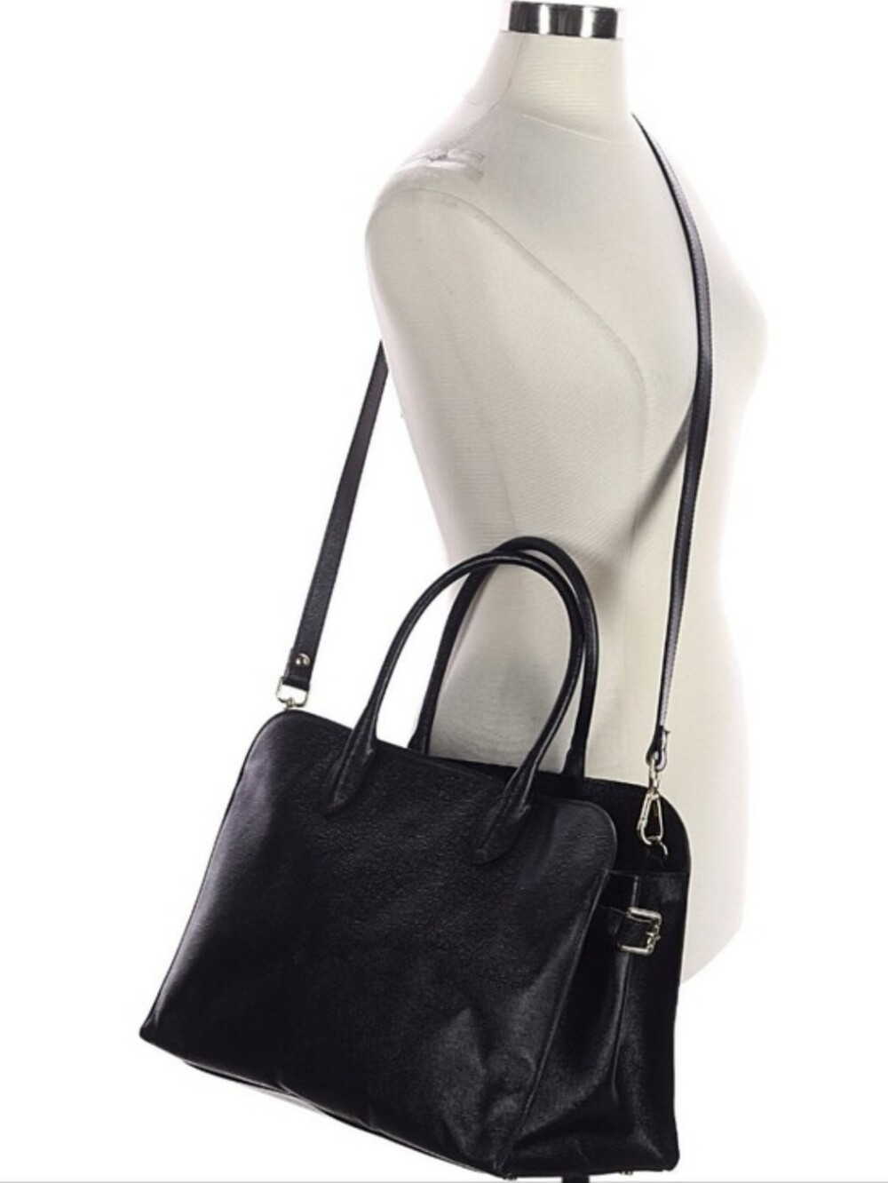 Leather Top-Handle Satchel